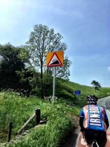 Powering up the hill