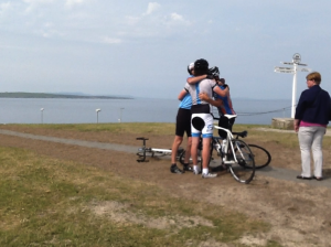We Made It  - Group Hug!