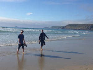 Rodge and Martyn letting off some steam