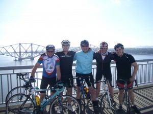 Our Day 9 Guests on the Forth Road Bridge