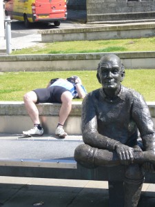 Graeme Takes a Well Earned Break After Lunch in Fort William