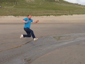Sennen Cove Long Jump Champion - Steve (only participant)